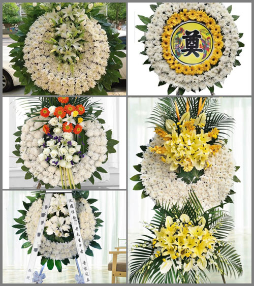 河南商丘梁园区李庄乡花圈速递
